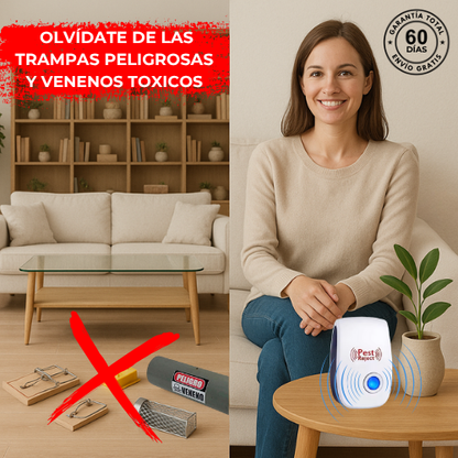 2x1 Repelente Ultrasónico PLAGUARD® (Original) - SOLO X HOY PAGA UNO Y LLEVA UN SEGUNDO GRATIS