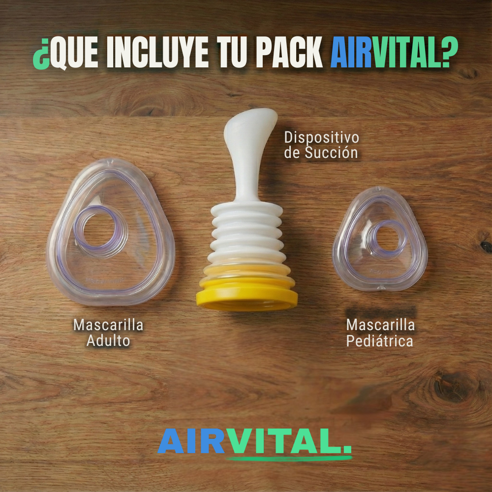 AirVital - Apoyo respiratorio seguro para niños y adultos.