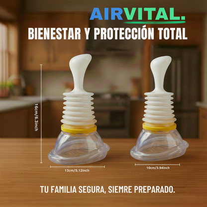 AirVital - Apoyo respiratorio seguro para niños y adultos.