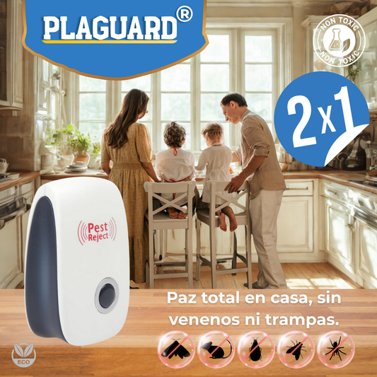 2x1 Repelente Ultrasónico PLAGUARD® (Original) - SOLO X HOY PAGA UNO Y LLEVA UN SEGUNDO GRATIS