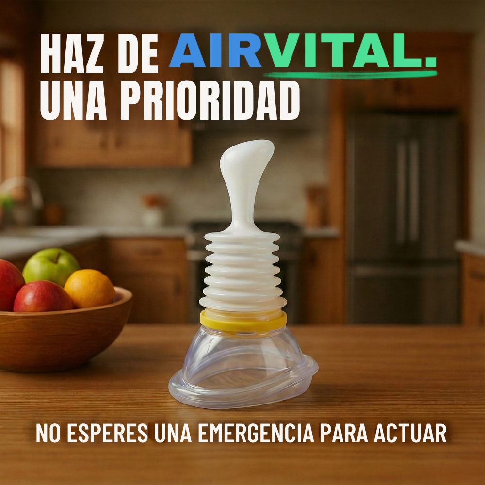 AirVital - Apoyo respiratorio seguro para niños y adultos.
